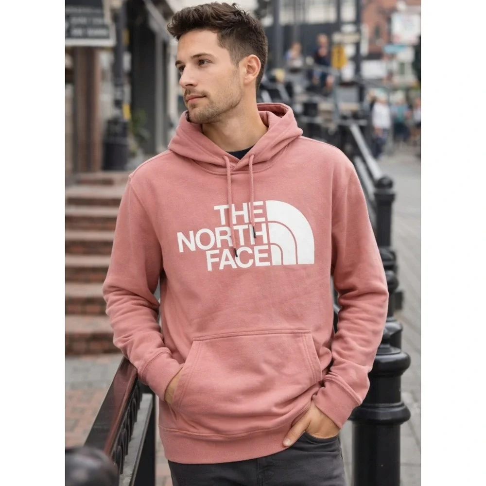 THE‎ NORTH FACE Men's XL Logo Hoodie Pink Standard Fit